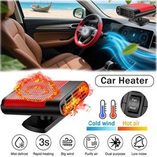 1200W Car Heater Portable Electric Heating Fan Defogger Defroster Demister 12V