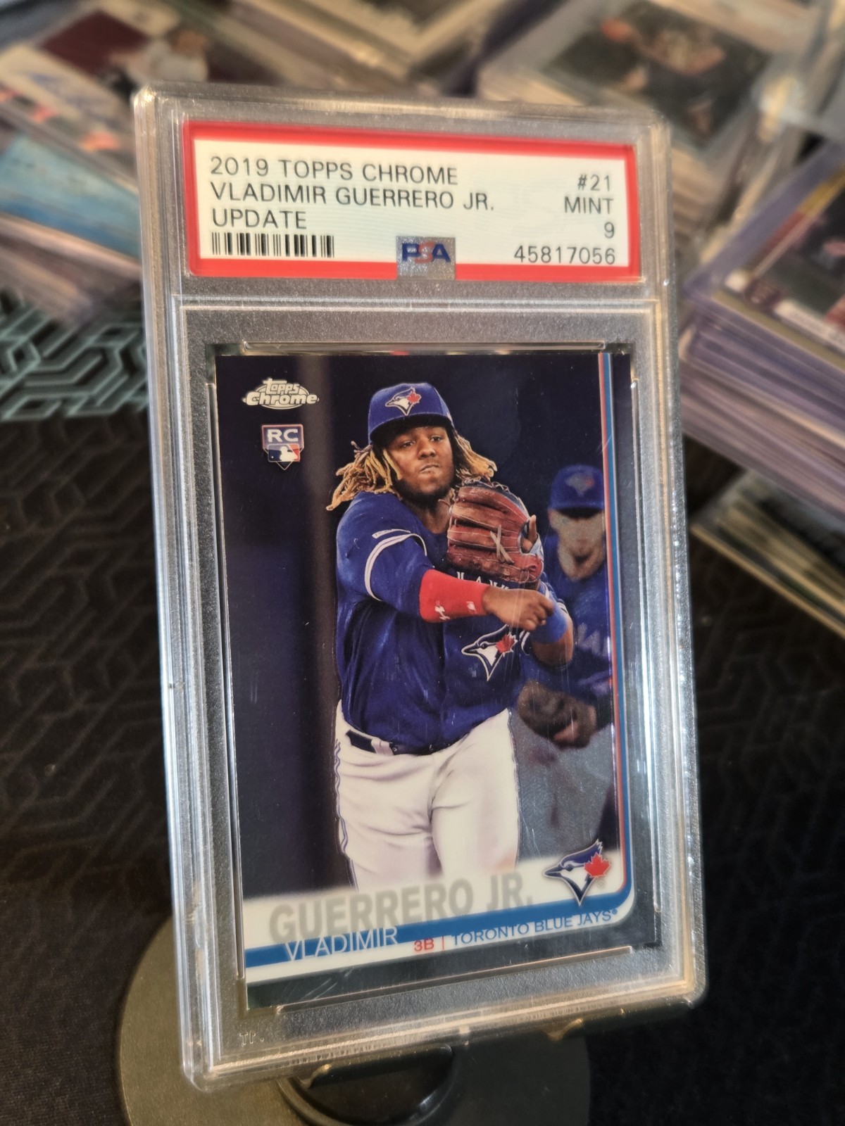 2019 Topps Chrome Vladimir Guerrero Jr. Update #21 Rookie Card RC PSA 9 MINT view 3
