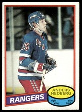 1980-81 OPC O-Pee-Chee EX-MINT OR BETTER Anders Hedberg New York Rangers #73