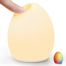 Baby Night Light, Silicone Egg Light for Kids, Portable Touch Night Lamp with...