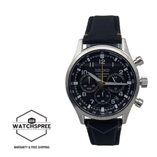 Seiko Chronograph Quartz Conceptual Black Nylon Strap Watch SSB449P1
