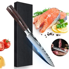 5 Inch Utility Knife Japanese Damascus Steel Paring Peeling Kitchen Chef Knives