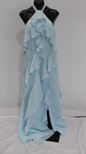 Azazie Women's Velma A-Line Side Slit Maxi Dress EH6 Sky Blue Size A6 NWT