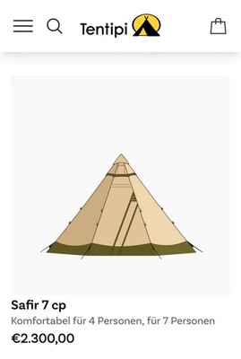 Tentipi Safir 7 B/P Neu Originalverpackt