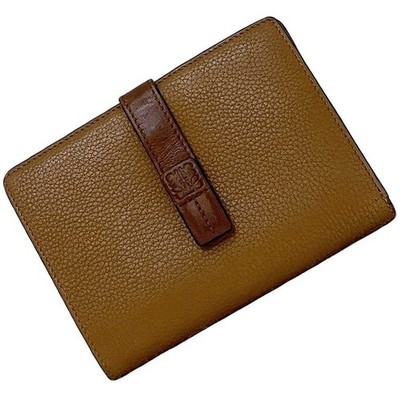 LOEWE Medium Vertical Wallet Anagram Camel Leather Rank AB R8040801