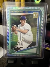 Trey Yesavage 2025 Panini Donruss Baseball Rated Prospects Holo Rookie #163 RC