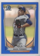 2014 Bowman Chrome Prospects Blue Refractor 59/250 Buck Farmer #BCP93 s3g