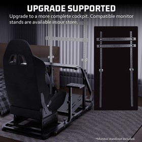 Hottoby  Racing Simulator Cockpit With Black Seat Fit For Logitech G29 G920 G923