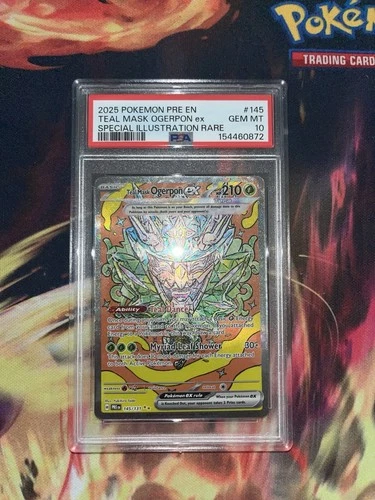 Teal Mask Ogerpon ex 145/131 Sv: Prismatic Evolutions Holo PSA 10