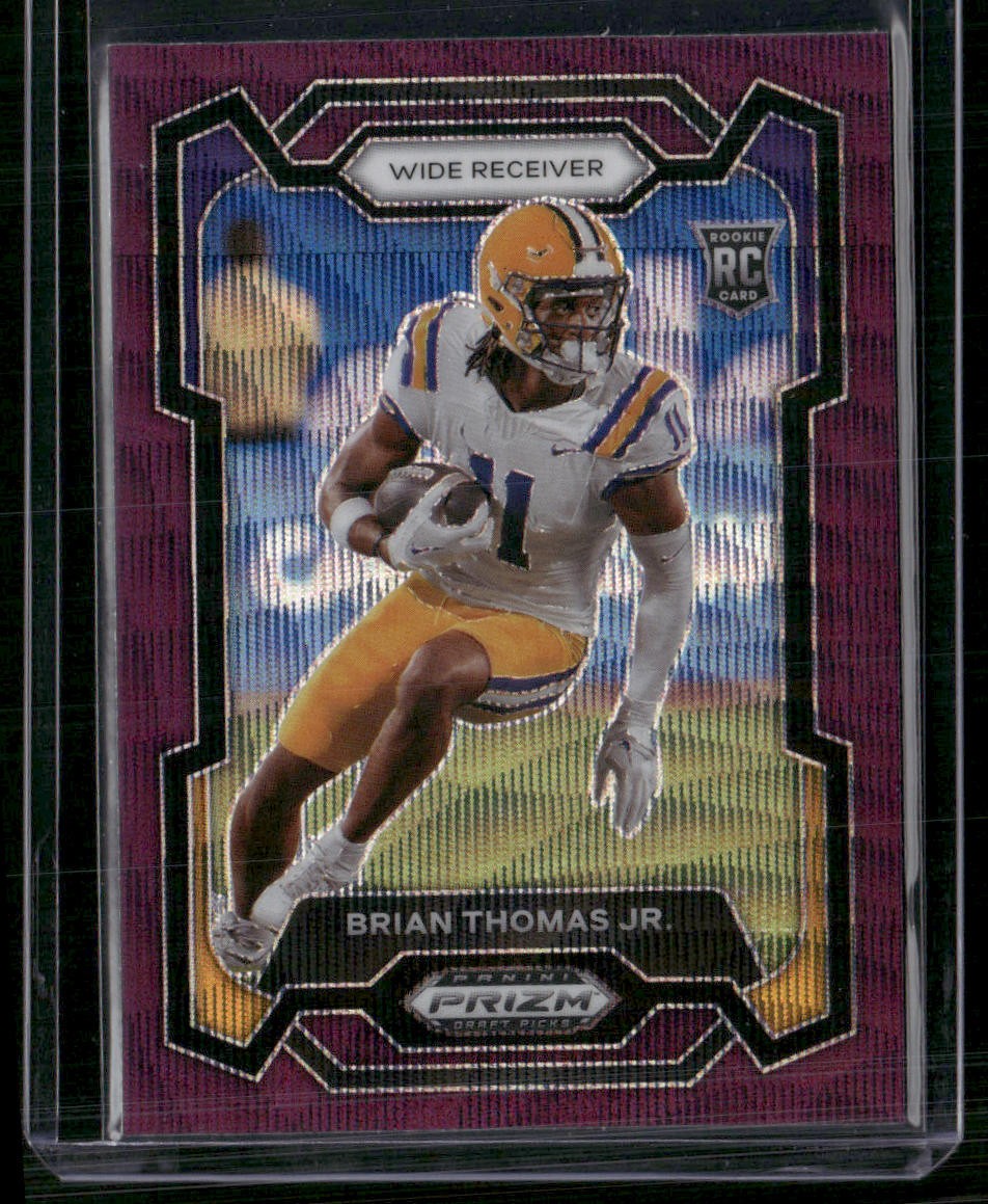 2024 Panini Prizm Draft Picks #118 Brian Thomas Jr. Purple Wave