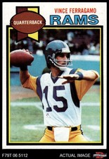 1979 Topps #409 Vince Ferragamo Rams RC Nebraska 7 - NM