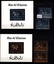 + RAS LA KHAIMAH - MNH - PERF + IMPERF - SPACE - J.KENNEDY - RWANDA - 1970