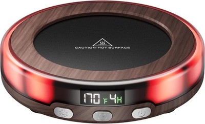 Gaiatop Coffee Mug Warmer for Desk, 3 Temp Settings, 2-9Hrs Timer, 3 Colorful Ro