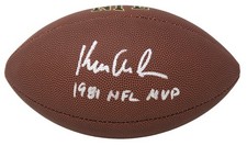 Ken Anderson Signed Wilson Super Grip F/S NFL Football w/1981 MVP - SCHWARTZ COA