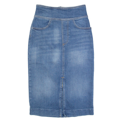 BA&SH Damen gerader Rock blau Midi Denim XS