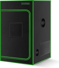 2X2 Grow Tent, 24"X24"X36'' High Reflective 600D Diamond Mylar Canvas with Obser