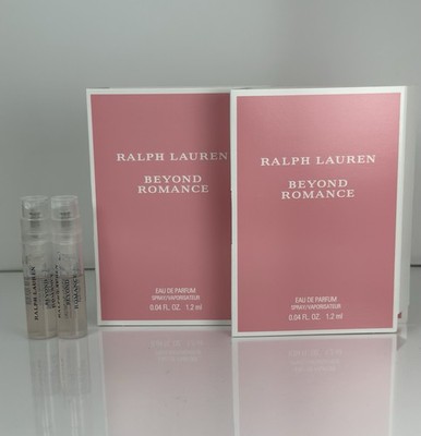2x Ralph Lauren Beyond Romance Eau de Parfum EDP Sample .04 fl oz / 1.2 mL NEW