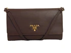 Auth JH44 Prada Saffiano Metal Shoulder Bag Shoulder Wallet from Japan