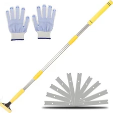 Heavy Duty Long Handle Floor Scraper with 4 Inch Blade