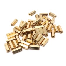 Xiaoyztan M3x12mm Female Thread Brass Hex Standoff Spacer Nut Hexagonal Pilla...