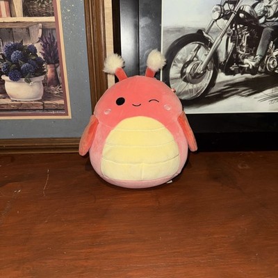 Squishmallow 7.5 Inch Shane the Grasshopper Soft Red RARE Insect Plush New
