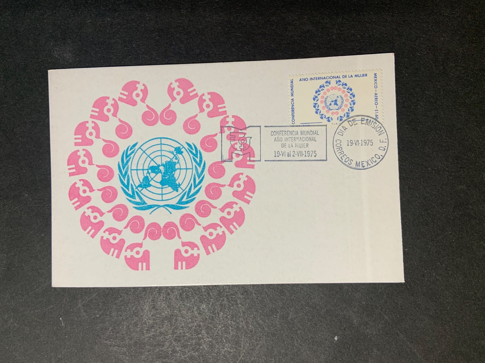 Mexico 1975 FDC 1st day maxi card International Women's Year Conference