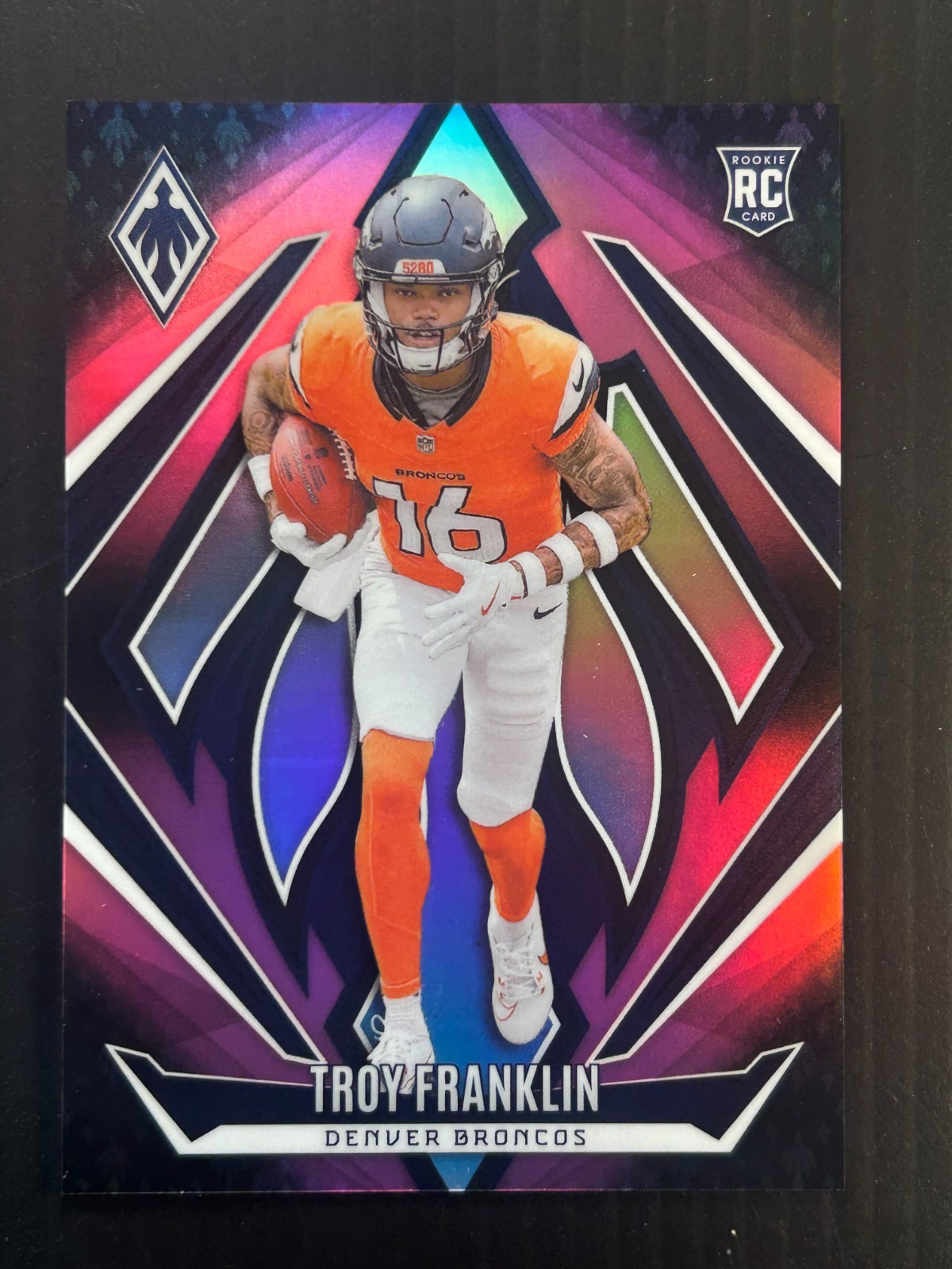 Troy Franklin 2024 Panini Phoenix - Rookies #244 Pink Fade /88 (RC)