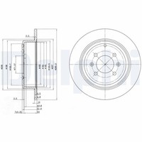 2X Delphi Bremsscheibe BG2873 FüR 406 Peugeot 8B 8C 8E Break 16V Bifuel Hpi HDI