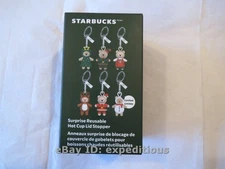 NEW STARBUCKS HOLIDAY 2025 BEAR SURPRISE REUSABLE HOT CUP LID STOPPER BLIND BOX