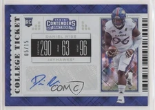 2019 Contenders Draft Picks College Diamond Ticket 5/15 Daniel Wise Auto 1u6