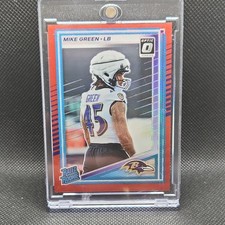 Panini Donruss Optic Mike Green Rated Rookie Red Prizm Ravens Card #397