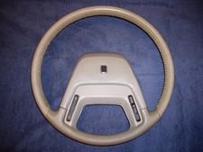 1984-87 Lincoln Continental Light Tan Leather Steering Wheel W Cruise Control