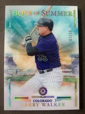2025 Panini Boys of Summer Larry Walker #/10 GOLD #3 Rockies HOF