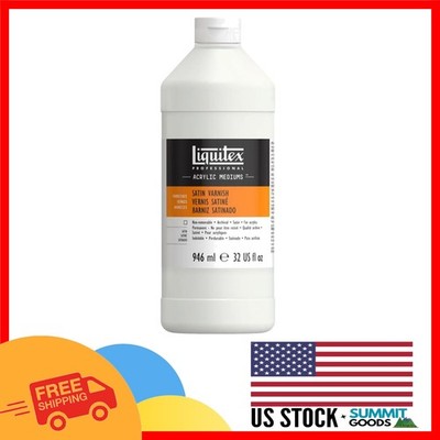 Versatile 32oz Satin Varnish for Acrylics - Fast Drying & Durable Protection