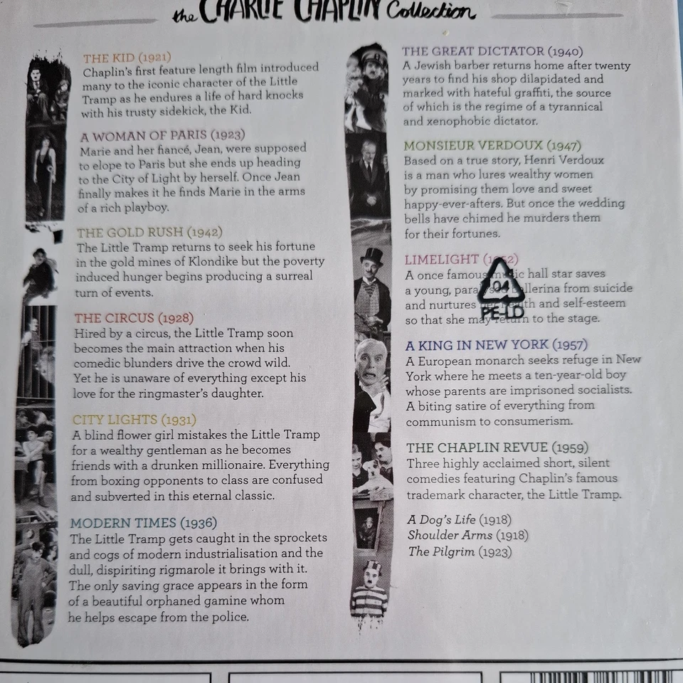 The Charlie Chaplin Collection - Curzon Artificial Eye Blu Ray NEW SEALED rare - Image 3 of 4