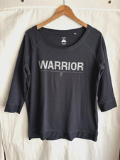 Stanley/Stella WARRIOR Top Size L 14 Black Organic Cotton 3/4 Sleeves