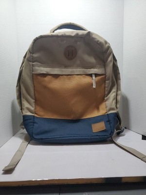 NIXON BEACONS 18L LAPTOP BACKPACK Tan/blue pre-owned 