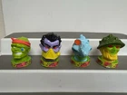 Set of 4 VTG 1991 Toxic Crusaders Candy Head Containers Avenger Killemoff Nozone