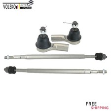 4x Front Steering Inner And Outer Tie Rod End Kit For Acura Rsx 2002-2006 2.0l