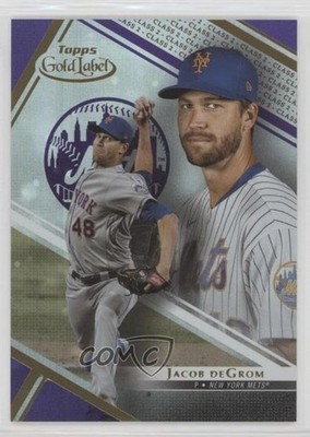 2021 Topps Gold Label Class 2 Purple 1/75 Jacob deGrom #63 2s2