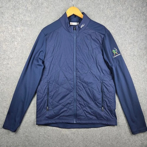 KJUS Retention Jacket Mens 50 M Navy Blue Quilted Full Zip Golf Performance - product listing photo