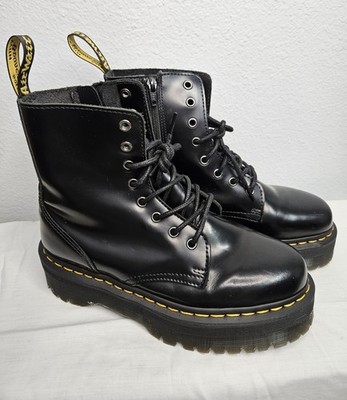 Dr. Martens Unisex Jadon Polished Smooth Leather Platform Boots Size UK 7 w/box