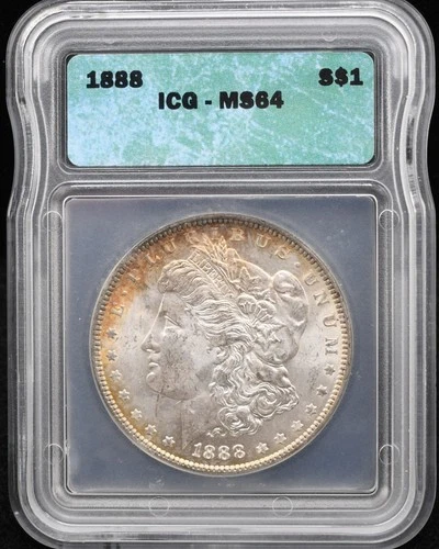 1888 Morgan Dollar ICG MS 64 #26MAR015