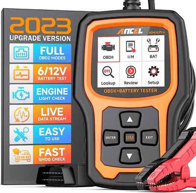 Automotive Engine Car OBD2 Scanner Diagnostic Code Reader Battery Load Tester