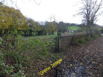 Photo 6x4 The valley and a stone wall at Dalditch Budleigh Salterton This c2013