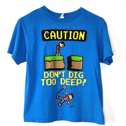 Boys Hybrid Minecraft Blue Short Sleeve 