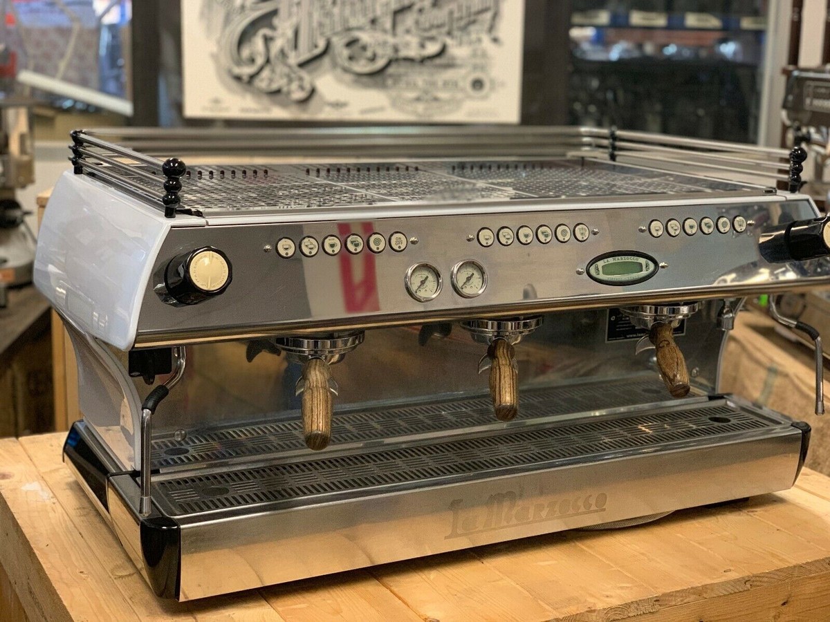 LA MARZOCCO FB80 3 GROUP WHITE ESPRESSO COFFEE MACHINE COMMERCIAL