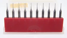 (10) #77 (.0180")  CARBIDE PRINTED CIRCUIT BOARD DRILLS - OLD STOCK