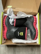 Tidewe Midcalf Black Steel Shank Rain Boots for Women SZ 8