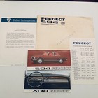 Peugeot 304 & 504 Small Format UK Car Sales Brochures & Price List & Letter 1969